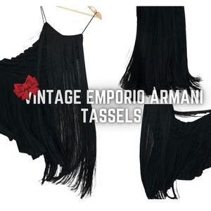 Emporio Armani Vintage Tassel Cocktail Dress